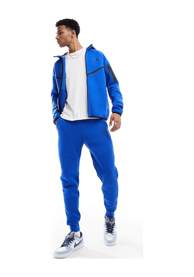 Nike Tech Fleece Full Zip Windrunner Hoodie Kapüşonlu Unisex Sweatshirt Mavi Mavi