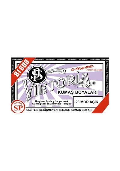Viktoria Toz Kumaş Boyası 26 Mor Açık