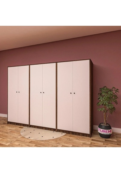 Troy 6 Kapılı Gardırop Mdf Siyah Troy 6 Kapılı Gardırop Mdf Siyah