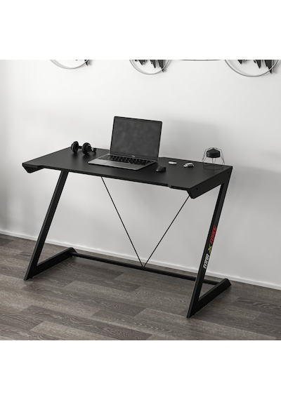 Zoned Metal Ayaklı Gaming Oyuncu Masası - Siyah