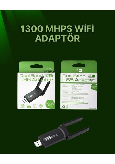 Usb 3.0 Wireless Adaptör 2.4ghz & 5ghz Destekli 63300975