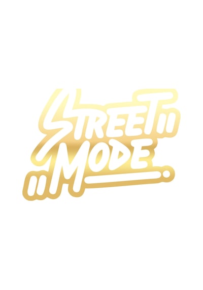 Street Mode Araba Sticker 17x17 Cm Gold