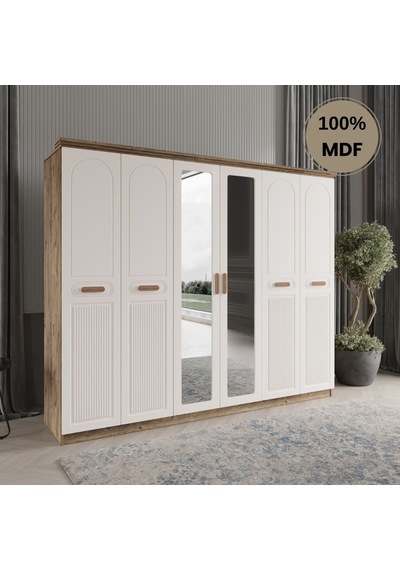 Pera 6 Kapak Mdf Gardırop Aytaşı