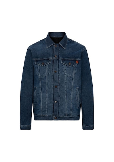 Tech90 Korumalı Motosiklet Kevlar Denim Ceket Lacivert