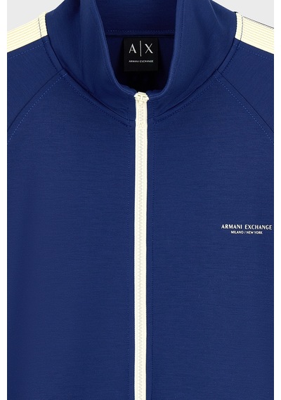 Armani Exchange Logolu Dik Yaka Fermuarlı Sweat Erkek Sweat Xm002892 Af19936 Ub095 Mavi