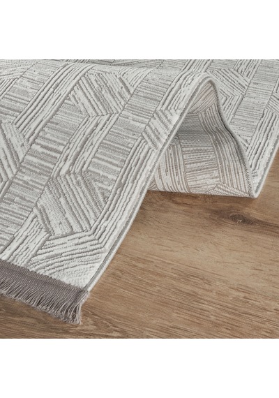 Kaşmir Halı 7/24 Sahara Sofline Aura Grey 200x290 Cm Gri