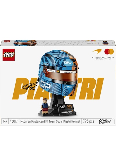 LEGO® Editions McLaren Mastercard F1® Team Oscar Piastri Kaskı 43017 - 14 Yaş ve Üzeri için F1® Modeli Yapım Seti (793 Parça)