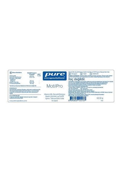 Pure Encapsulations Motilpro 90 Kapsül