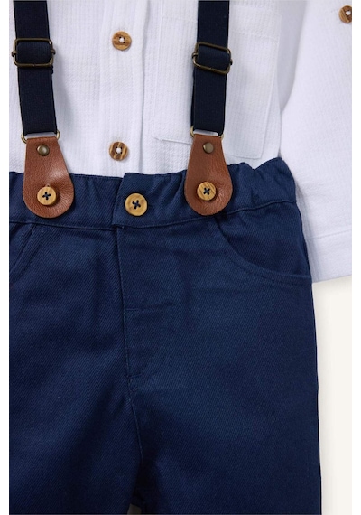 Defacto Erkek Bebek Gabardin 2li Takım G7098a526spwt34 Beyaz-wt34