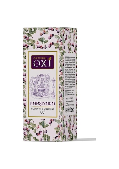 Oxi Natural Premium 80 Kolonya 220ml Cam Şişe Kutulu - Karşıyaka