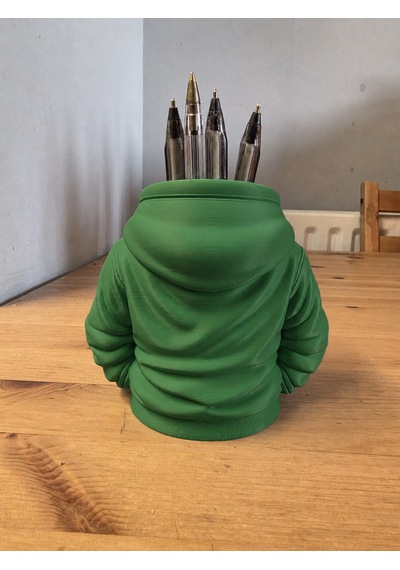 3d Baskı Kapüşonlu Sweatshirt Kalemlik - Masaüstü Organizer-yeşil Çok Renkli