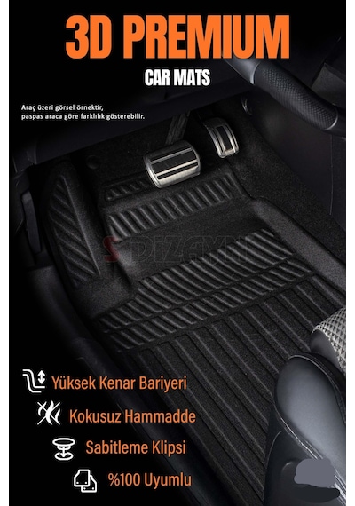Chery Omoda 5 İle Uyumlu 3d Paspas 2022 2023 2024 2025