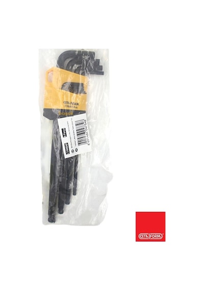 1/16" - 3/8" Topbaşlı Uzun Inch Allen Takımı 9 Parça Lt/900af