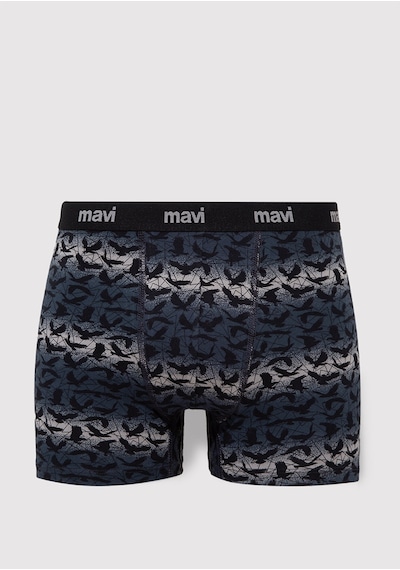 Mavi - Baskılı Gri Boxer 0910455-32174 Gri