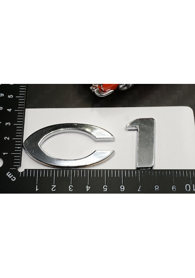 Citroen C1 2007-2011 Bagaj Krom Abs 3M 3D Yazı Logo Amblem