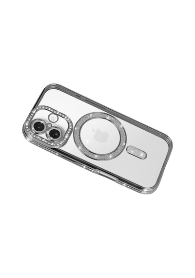 Apple, Uyumlu iPhone 17 Joke Simli Magneticsafe Kılıf Gümüş