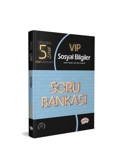 5.Sınıf Sosyal Bilgiler Soru Bankası Vip - Editör Yayınevi
