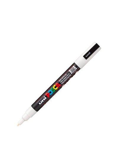 Uni Posca Markör Kalem 3m Set 0.9-1.3 Mm Keçe Uçlu Beyaz