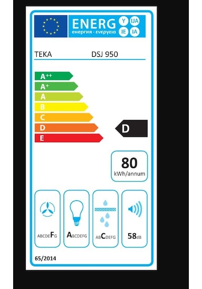 Teka DSJ 950 Duvar Tipi Davlumbaz 40484832