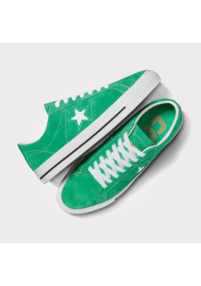 Converse One Star Pro Unisex Yeşil Süet Deri Sneaker