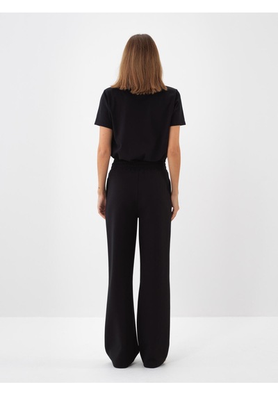 Xint Siyah Pamuk Dokulu Regular Fit Tişört 602387