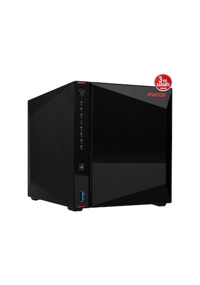 Asustor 4diskli Celeron N5105 Qc-8gb Ram-2-2.5gbe Nas Server As5404t 47911
