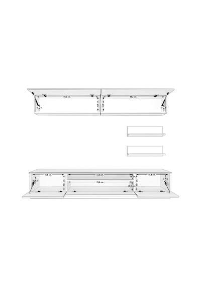 Decoraktiv Trendstyle 5 Slm Tv Ünitesi Tv Sehpası Beyaz