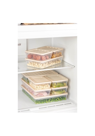 Nandy Home Freshbox Saklama Kabı Krem 9'lu Krem
