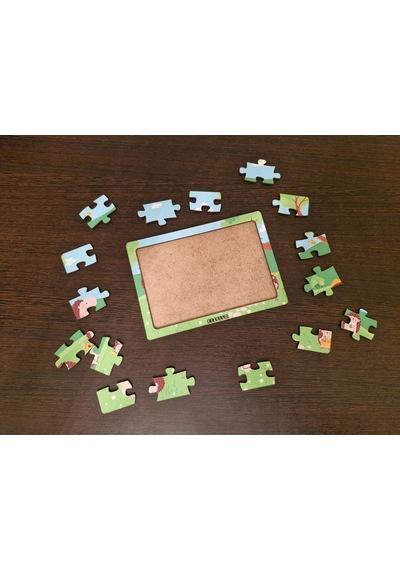 Kirpiler 16 Parça Eğitici Öğretici Ahşap Çocuk Puzzle Yapboz Bebek Çocuk Oyuncak