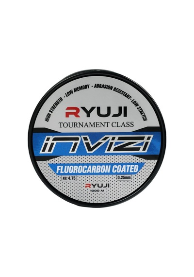 Ryuji Invizi 0.30mm 1000m Clear Fluorocarbon Kaplı Misina 6.50kg Çeker