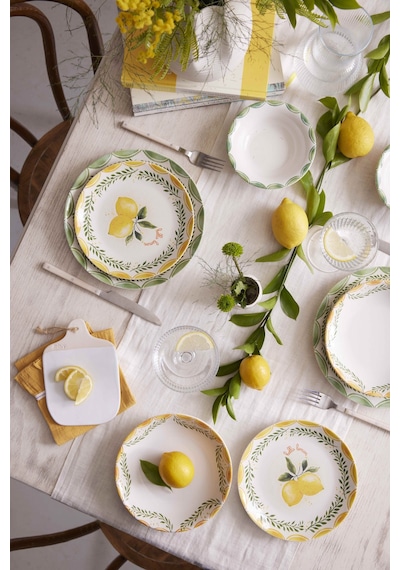 Kütahya Porselen Limoncello 24 Parça 6 Kişilik Yemek Takımı 513300