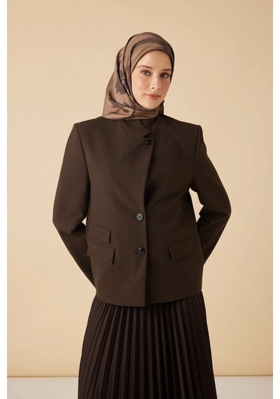 Maisa Ferya Mulberry İpek Eşarp 90 90 Cm - Camel 1815 Camal
