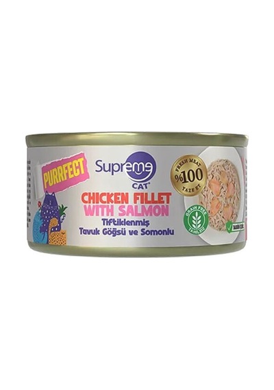Supreme Kedi Yaş Maması Tiftik. Tavukl, Somon 70 G