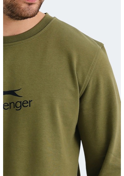 Slazenger Ortwın Erkek Haki Sweatshirt Haki