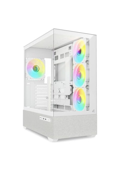Sharkoon Kasa Mıd Tower Psusuz 4xfan Ak7 Argb Whıte
