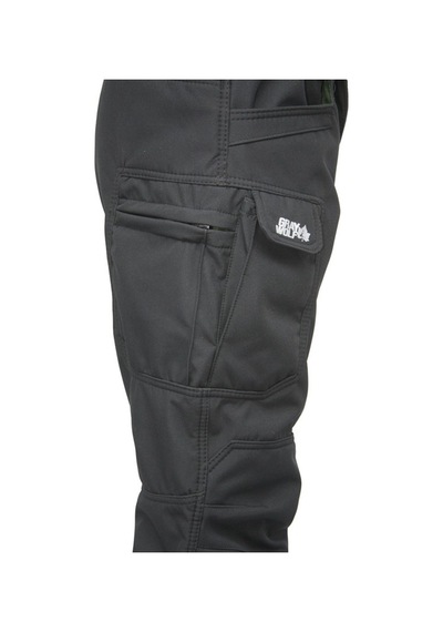 Gray Wolf Erkek Siyah Softshell Taktikal Pantolon Soft