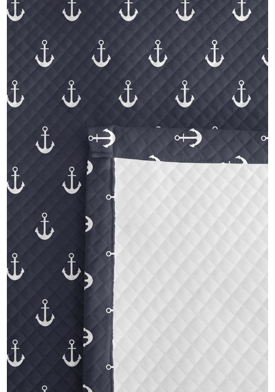 Lacivert Çapa Marine Genç Odası Tek Kişilik Pike Takımı-minimal 160x220 Cm Kapitone Yatak Örtüsü Günbatımı Pamuk Esintisi Lacivert Çapa Marine Genç Odası Tek Kişilik Pike Takımı-minimal 160x220 Cm Kapitone Yatak Örtüsü Günbatımı Pamuk Esintisi
