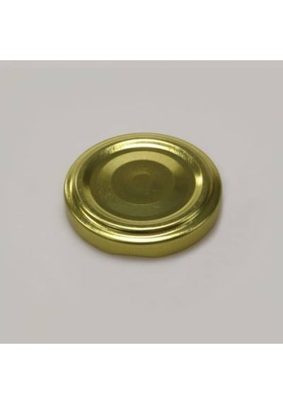 63 mm Gold Kavanoz Kapağı '' 10 Adet ''