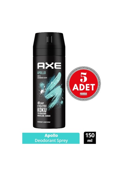Apollo Erkek Sprey Deodorant 150 Ml 5 Adet