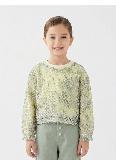 Xo Kids Kız Çocuk Bluz 5-14 Yaş 36170 Yeşil