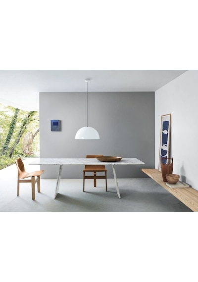 Riolight Modern1 Parlak Beyaz Tekli Metal Sarkıt Avize Çap:30cm Beyaz