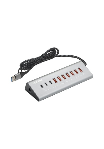 Connect Master 6+1 Hızlı Şarj Adaptörlü Usb Hub, Usb 3.0