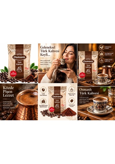 Osmanlı Türk Kahvesi 150 Gr. X 3 Adet