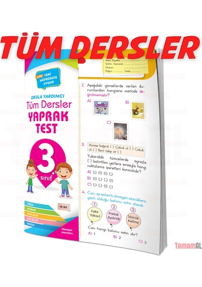 3.Sınıf Tüm Dersler Soru Bankası + Yaprak Test Set Element