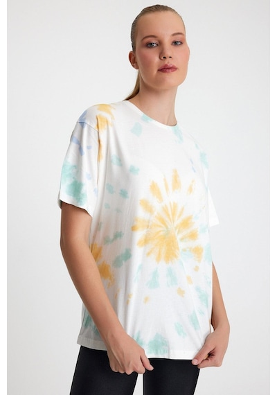 Kadın Batik Yıkamalı Oversize Yeşil