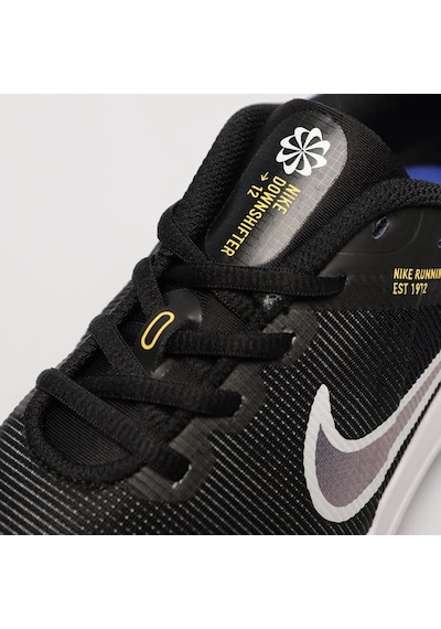 Nike Downshifter 12 Nn Running Black Blue Yürüyüş Koşu Ayakkabısı Siyah Mavi Siyah - Mavi