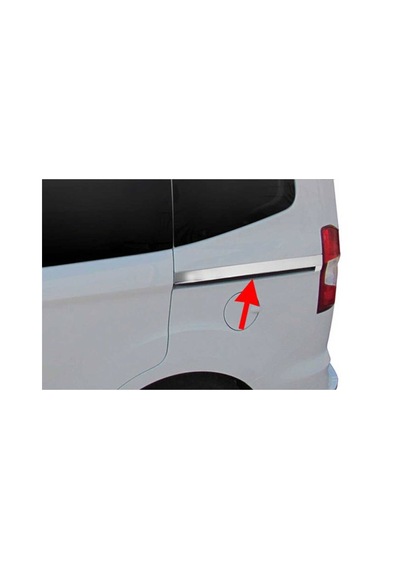 Ford Tourneo Courier Uyumlu Sürgülü Kapı Çıtası 2 Parça 2014-2017 Paslanmaz Krom