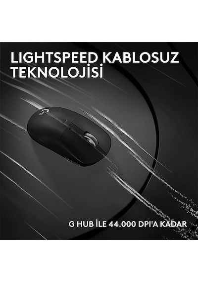 Logitech 910-007532 GPROX SUPERLIGHT 2C Kablosuz Oyuncu Mouse Siyah