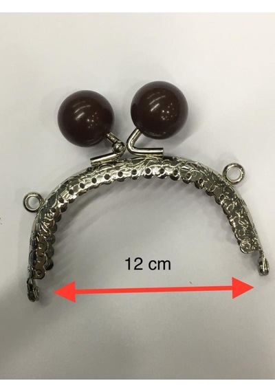 Karantuhafiye Çanta Ve Cüzdan Klipsi 12 Cm Incili Model Gümüş Kahve İnci Gümüş Kahve İnci Çok Renkli