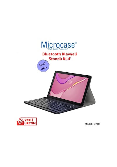 Huawei Uyumlu Matepad T10S 10.1 Inch Bluetooth Klavyeli Stand Kılıf Bkk4